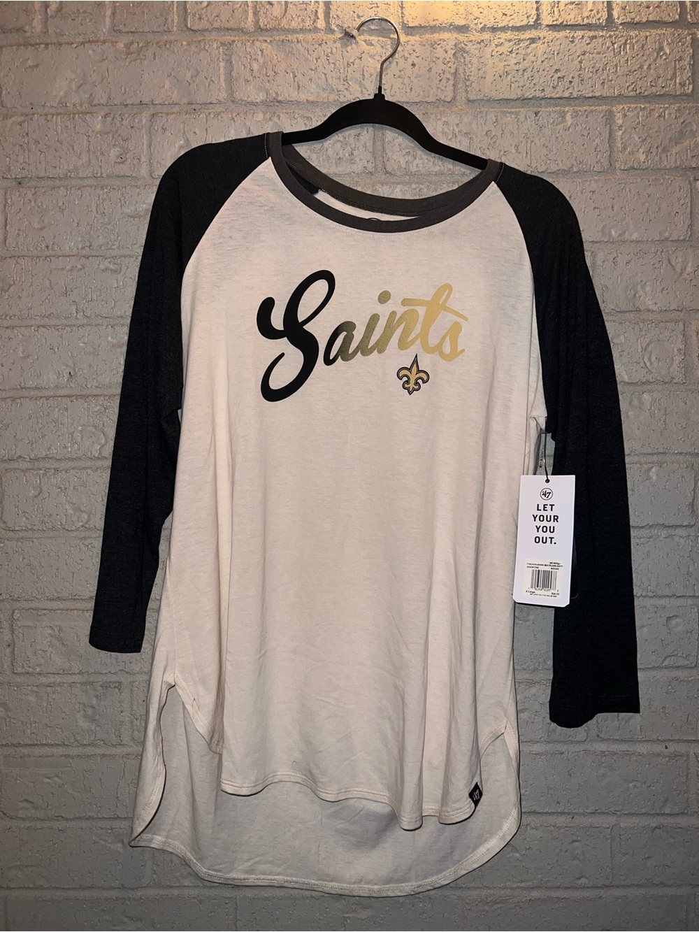 ‘47 New Orleans Saints Raglan shirt size XL
